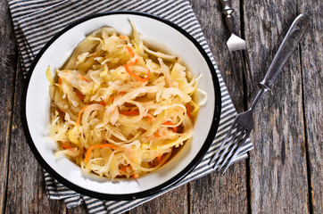Salad of sauerkraut