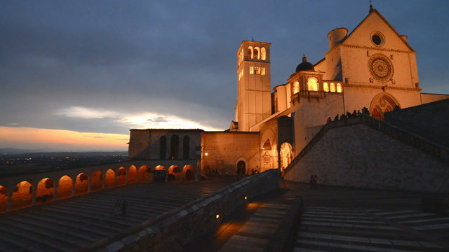 Basilica of St.Francis in Assisi, Umbria, Italy