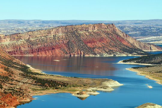 Red Canyon and the Green River inside Flaming Gorge National Recreation Area in Utah