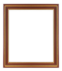  vintage frame.  Isolated on white.