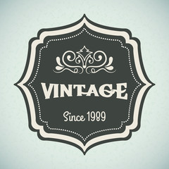 Vintage and retro label design.