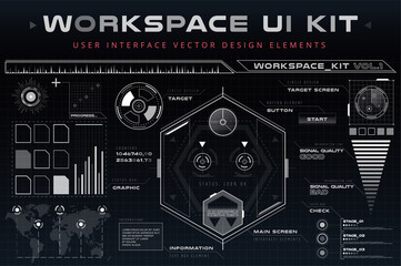 UI hud infographic interface web elements