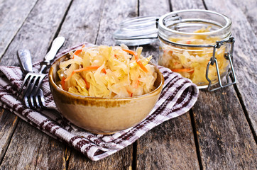 Salad of sauerkraut