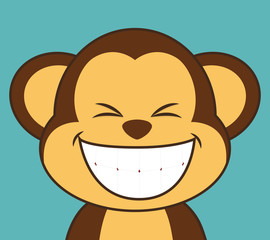 Funny cartoon face