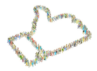 Concept of teamwork, Many people build in the form of 