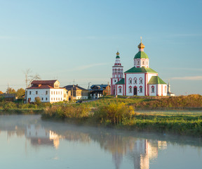 Fototapeta na wymiar Orthodox church in city of Suzdal Russia
