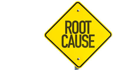 Root Cause sign isolated on white background