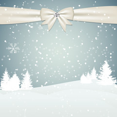 Christmas Snowflakes Background Vector Illustration