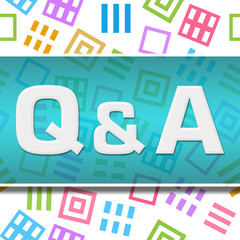 Q And A Colorful Abstract Squares Background 