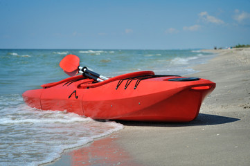 kayak on the beach