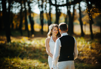 beautiful couple walking