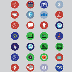 business icons in flat design