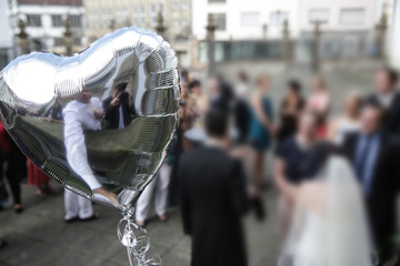 Ballon, Herz, bei einer Hochzeit
