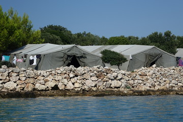 Flüchtlingslager in Kroatien