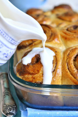 Buns with cinnamon.