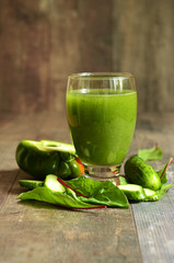 Cucumber green smoothie.