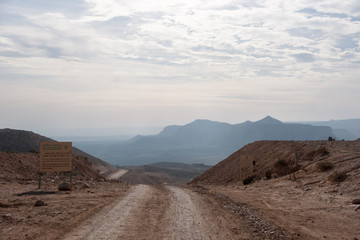 Travel in Negev desert, Israel