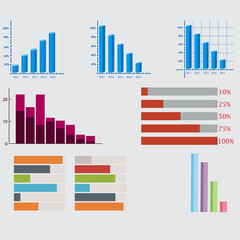 Infographic Elements. business diagrams and graphics