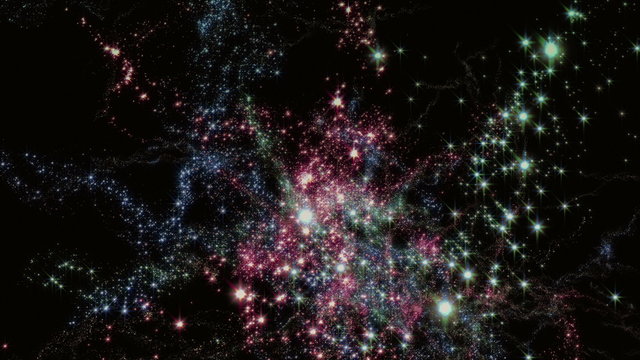Space 2108: Flying through star fields and galaxies in deep space (Loop).