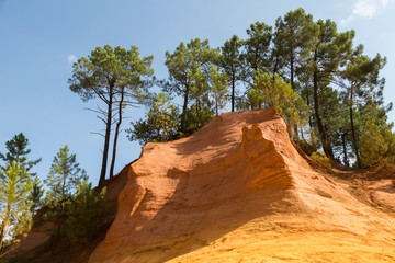 the ochre quarry in Rousillon, France