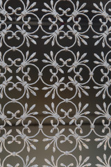 Decorative wrought iron grid