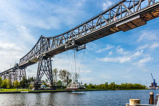 0890 Rendsburg - Hochbr&uuml;cke mit Schwebef&auml;hre