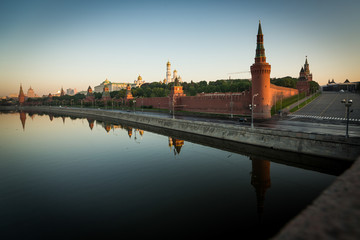 Obraz premium Wide panorama view of Moscow Kremlin, Russia