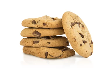 Foto auf Leinwand Stack of Chocolate Chip Cookies © Todd Taulman