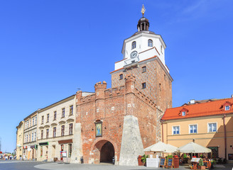 Krakow Gate (Brama Krakowska) in Lublin, Poland - obrazy, fototapety, plakaty