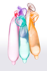 Condoms with water