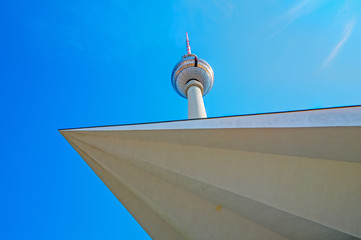 Different view of the TV Tower in Berlin