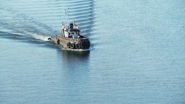 Boat on river