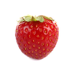 Fresh strawberry isolated on white