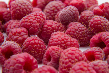 Raspberries background