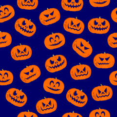 Halloween, wrapping paper, jack-o'-lantern pumpkin
