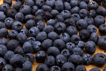 heap of blueberries isolated on white 