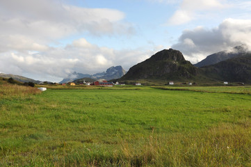 Norwegian nature / There are mountains plunging into the sea from hundreds of metres, fjords, tall...