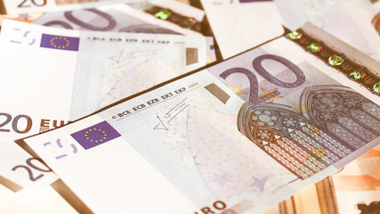 Retro looking Euro note