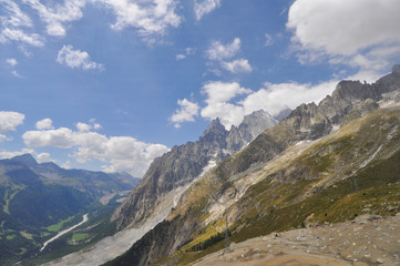 Fototapeta na wymiar Mont Blanc in Aosta Valley