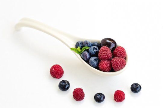 Berries in a Spoon