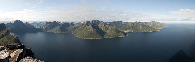 Norwegian nature / There are mountains plunging into the sea from hundreds of metres, fjords, tall...