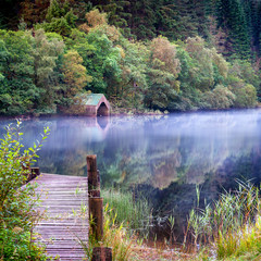 Mist on Loch Ard