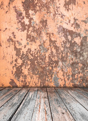 room interior vintage with  wood floor background