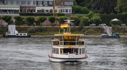 rhine river ferry in bonn germany