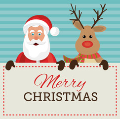 Fototapeta na wymiar Merry christmas and happy new year card design