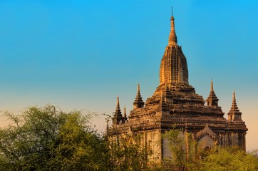 Fototapeta na wymiar Shwesandaw Pagoda in Burma Myanmar
