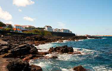 Quay in city San Rock