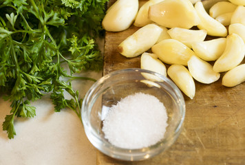 Garlic and Parsley Preparation