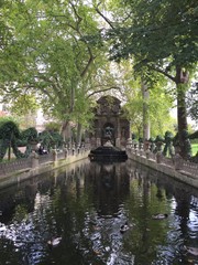 Fototapeta na wymiar Fontana nei giardini di Lussemburgo, Parigi
