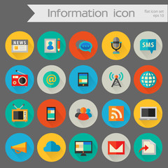 Detailed information icon set